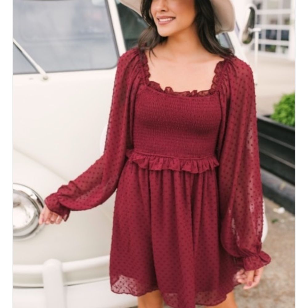 Beautiful burgundy dress